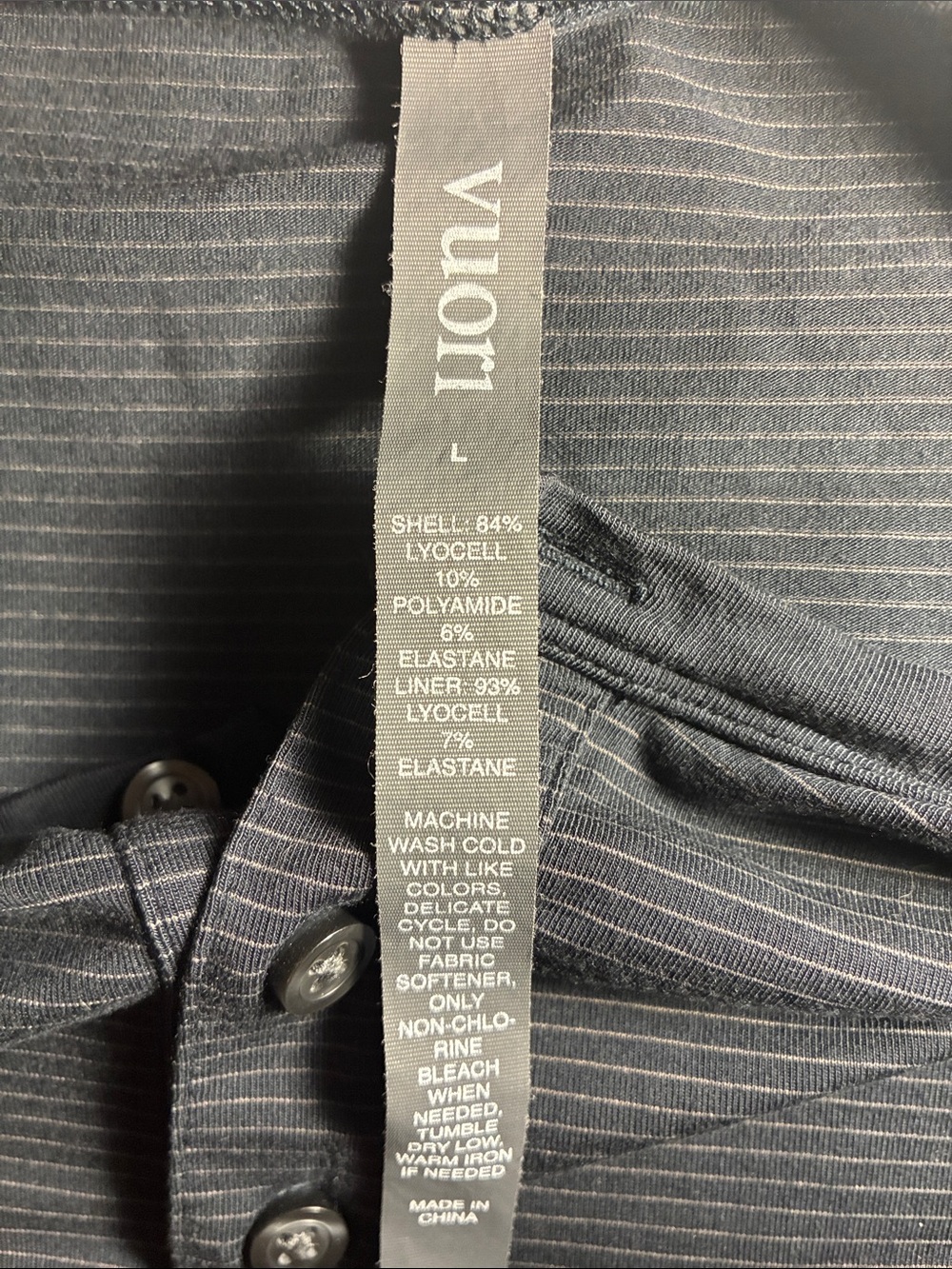 Vuori Black Short-Sleeve Henley Polo - Picture 2 of 7